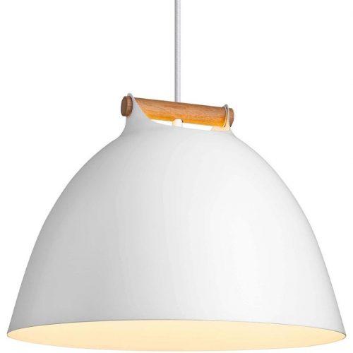 Bílé kovové závěsné světlo Halo Design Arhus 40 cm Halo Design