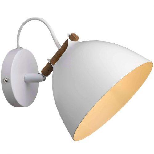 Bílé kovové nástěnné světlo Halo Design Arhus Halo Design