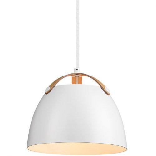 Bílé kovové závěsné světlo Halo Design Oslo 24 cm Halo Design