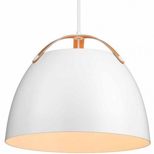 Bílé kovové závěsné světlo Halo Design Oslo 40 cm Halo Design