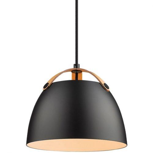 Černé kovové závěsné světlo Halo Design Oslo 24 cm Halo Design