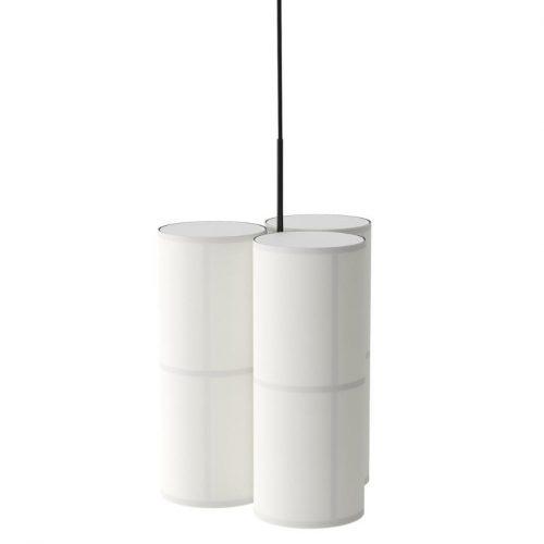 Bílé látkové závěsné světlo MENU HASHIRA 32 cm MENU