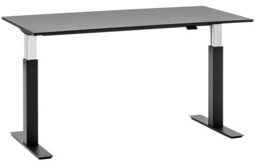 Černý výškově nastavitelný kancelářský stůl MARA FOLLOW 120 x 70 cm Mara