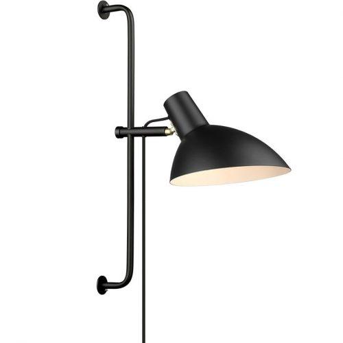 Černé kovové nástěnné světlo Halo Design Metropole Halo Design