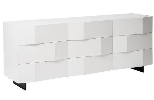 Bílá komoda Marco Barotti Linea Diamond 180 x 45 cm Marco Barotti