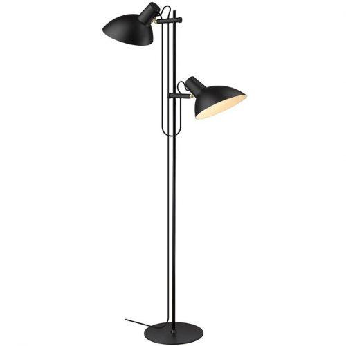 Černá kovová stojací lampa Halo Design Metropole II. 150 cm Halo Design