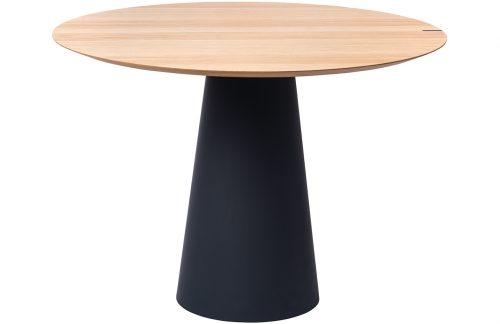 Dubový jídelní stůl Marco Barotti 110 cm s matnou černou podnoží Marco Barotti