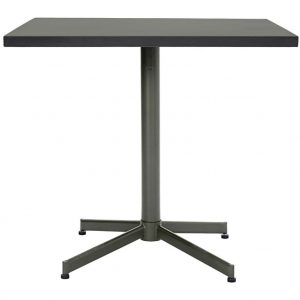 House Doctor Zelený zahradní hranatý kovový stolek Helo 80 x 80 cm House Doctor