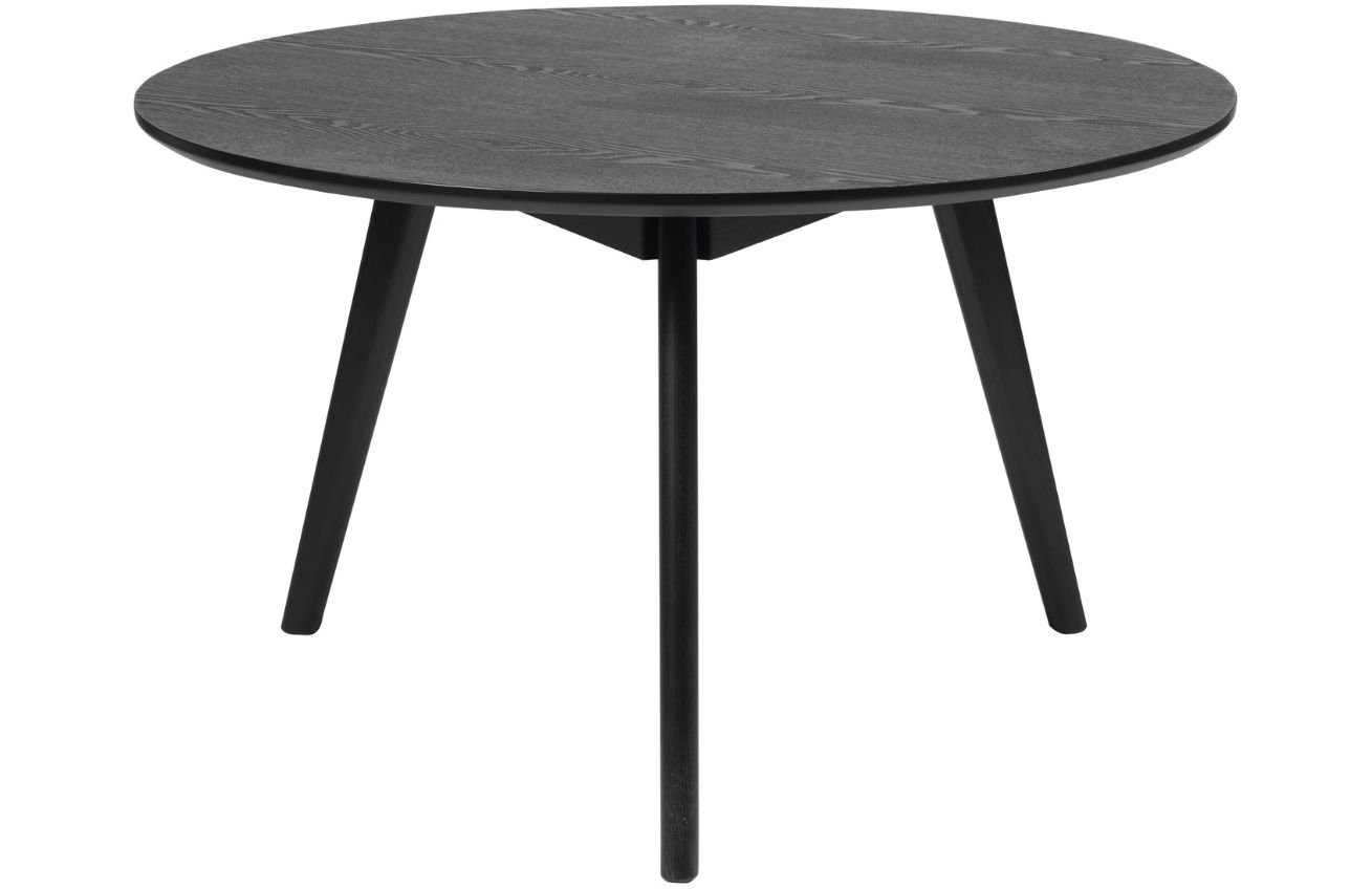 Černý jasanový konferenční stolek ROWICO YUMI 90 cm ROWICO