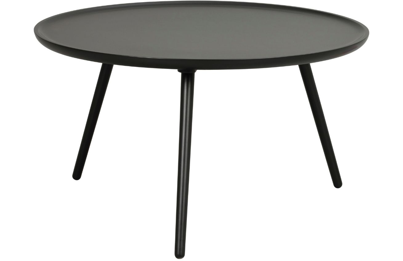 Černý lakovaný konferenční stolek ROWICO DAISY 80 cm ROWICO
