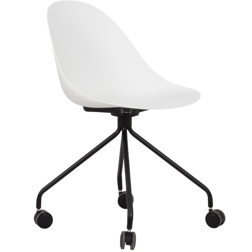 Bílo černá plastová kancelářská židle Tenzo Work Tenzo
