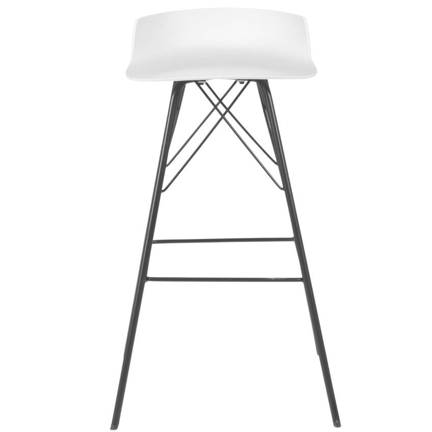 Bílá plastová barová židle Tenzo Tori 79 cm Tenzo