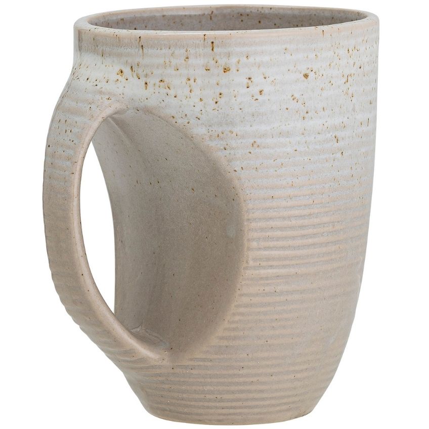 Šedý keramický hrnek Bloomingville Taupe 550 ml Bloomingville