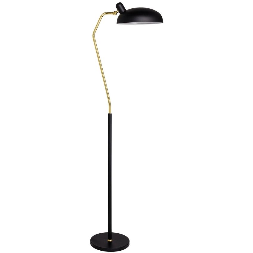 Černo zlatá kovová stojací lampa Bloomingville Roseanna 150 cm Bloomingville