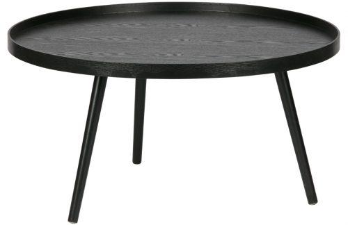 Hoorns Černý borovicový konferenční stolek Mireli 78 cm Hoorns