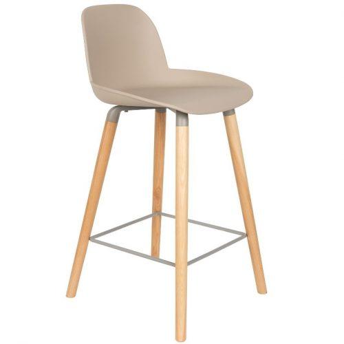 Béžová plastová barová židle ZUIVER ALBERT KUIP 65 cm Zuiver
