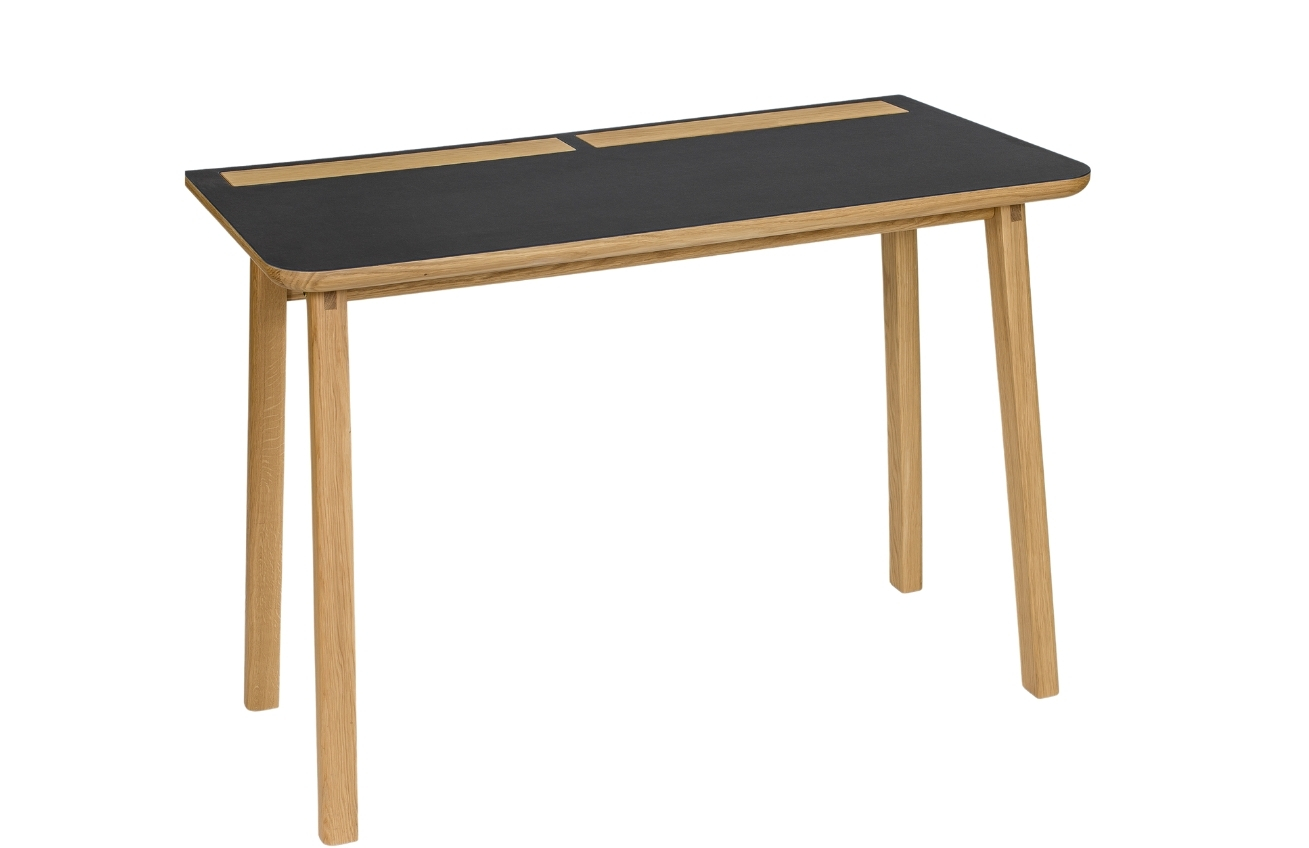 Černý dubový pracovní stůl Woodman Kota 115 x 50 cm Woodman