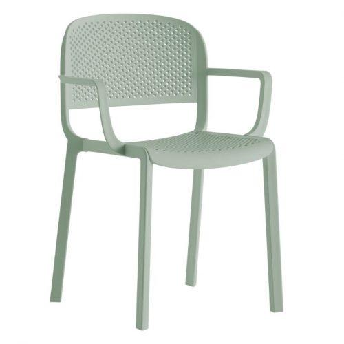 Pedrali Zelená plastová jídelní židle Dome 266 Pedrali