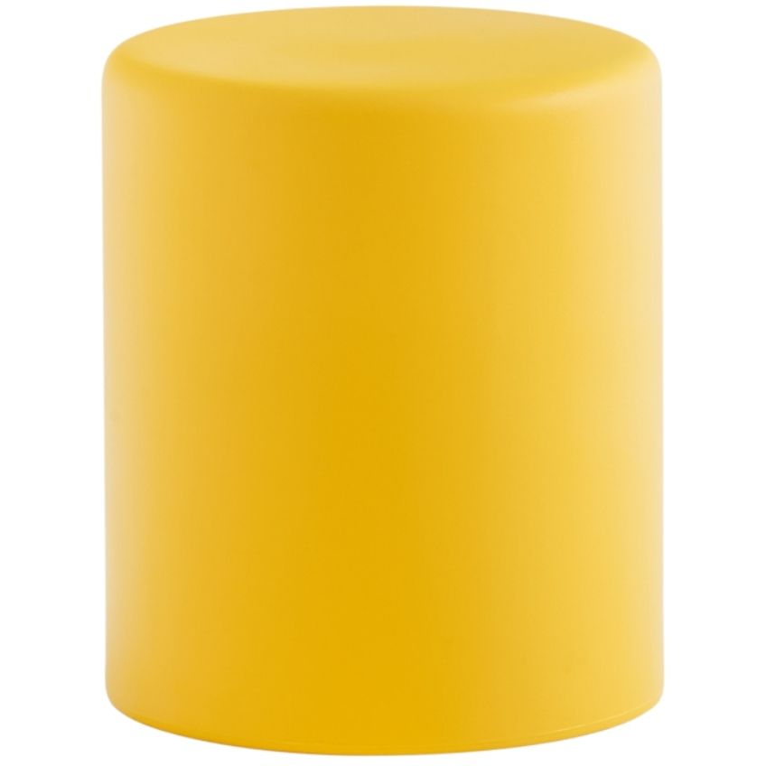 Pedrali Žlutý kulatý plastový taburet Wow 480 O 40 cm Pedrali