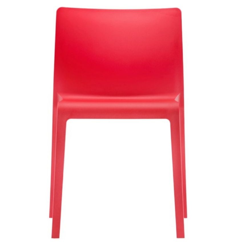 Pedrali Červená plastová jídelní židle Volt 670 Pedrali