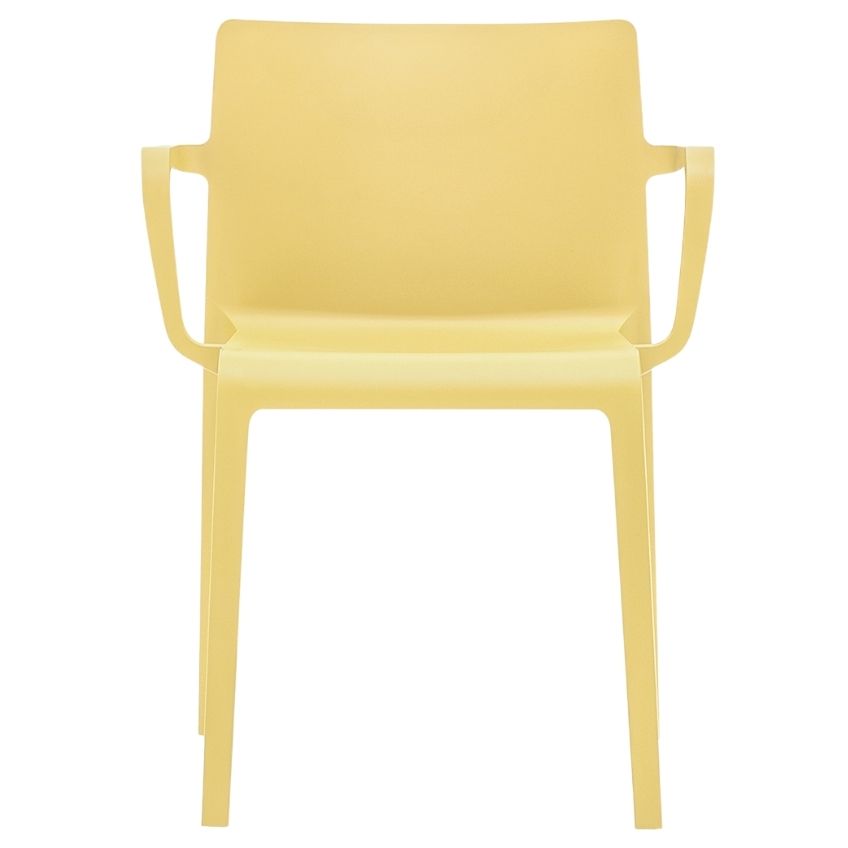 Pedrali Žlutá plastová jídelní židle Volt 675 Pedrali