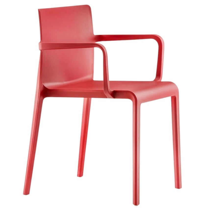 Pedrali Červená plastová jídelní židle Volt 675 Pedrali