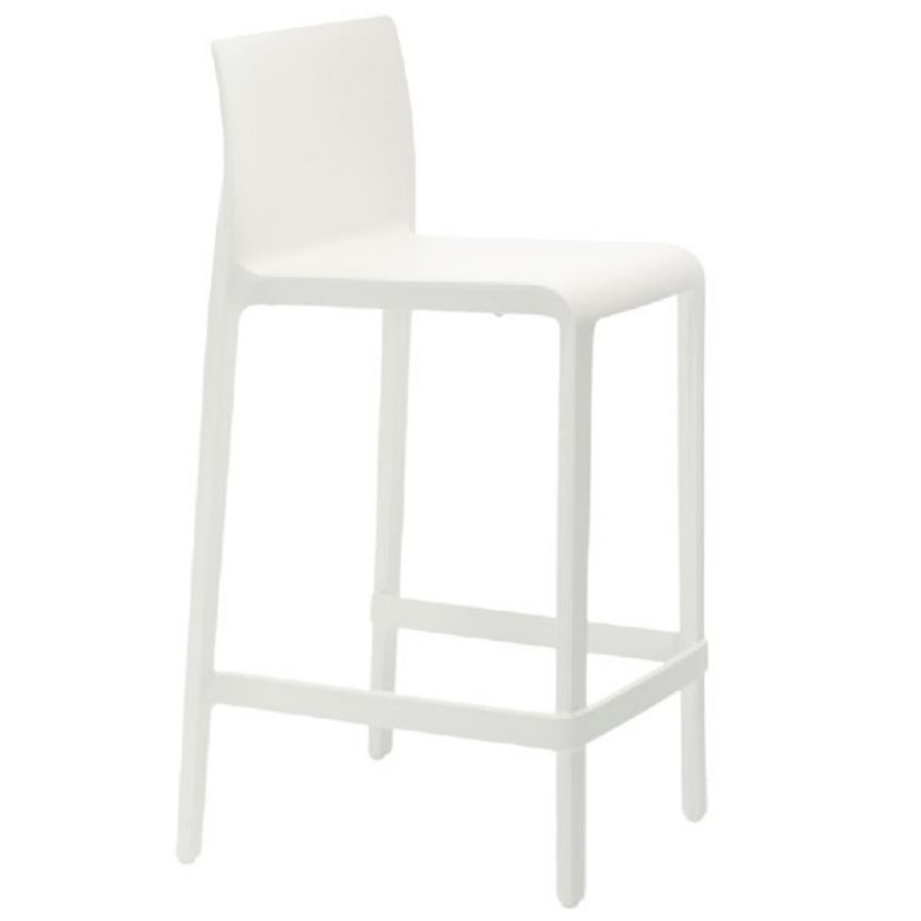 Pedrali Bílá plastová barová židle Volt 677 66 cm Pedrali