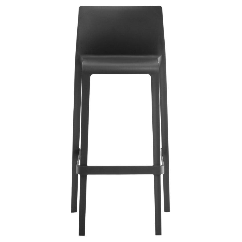 Pedrali Černá plastová barová židle Volt 678 76