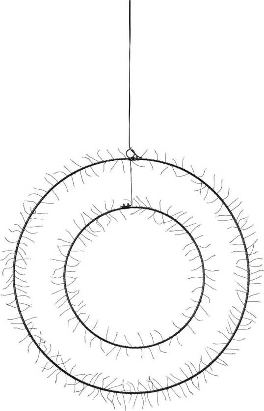 Černá vánoční závěsná světelná dekorace Markslöjd Double Markslöjd