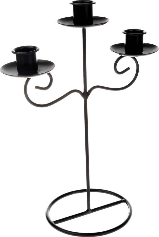 Černý kovový svícen Dakls Antique Dakls