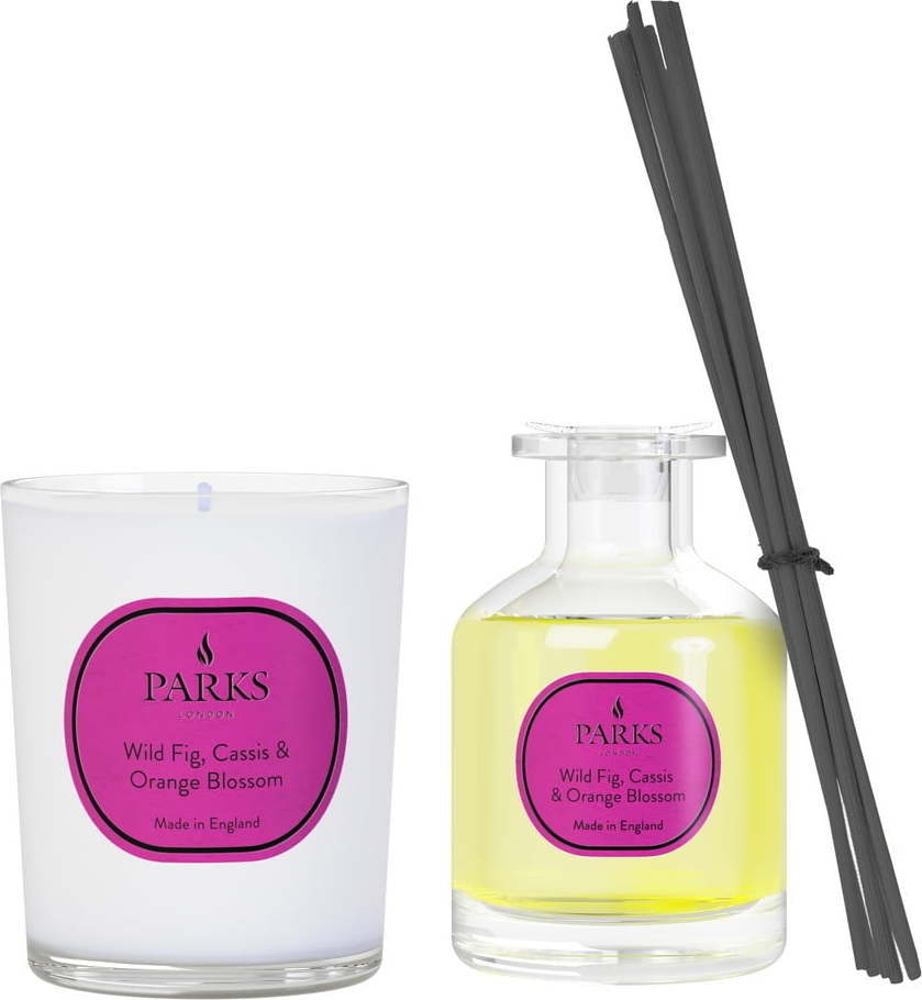 Dárková sada svíčky a difuzéru Parks Candles London Vintage Aromatherapy