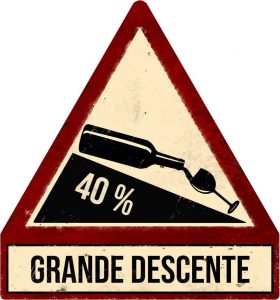 Dekorativn&iacute; kovov&aacute; cedule Antic Line Descente