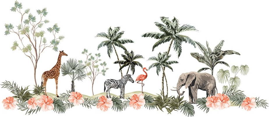 Dekorativní samolepky na zeď Ambiance African Ambiance