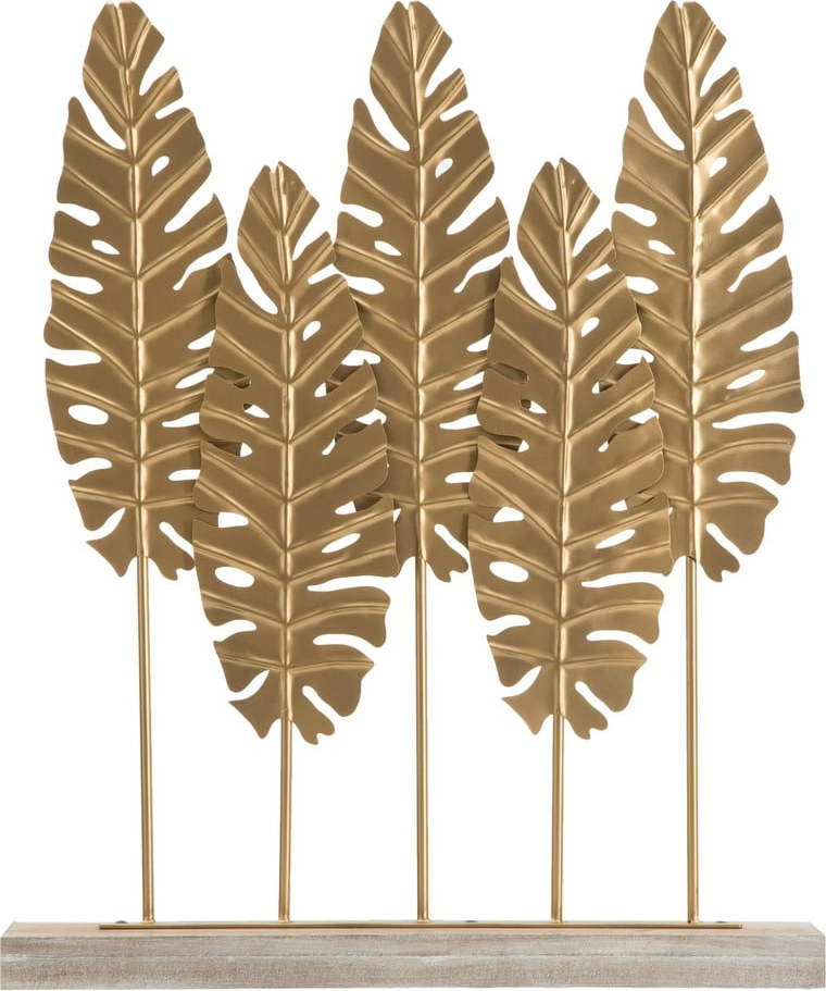 Dekorativní soška ve zlaté barvě Mauro Ferretti Long Leaf Mauro Ferretti