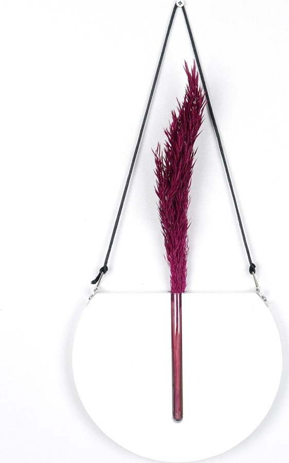 Dřevěná nástěnná váza v bílé barvě Kate Louise White Flowerpot II. Kate Louise