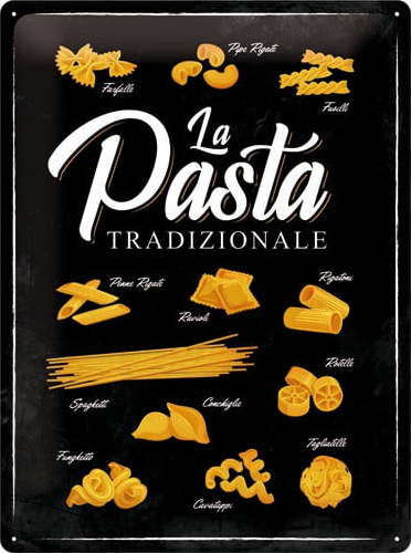 Nástěnná dekorativní cedule Postershop La Pasta Tradizionale Postershop