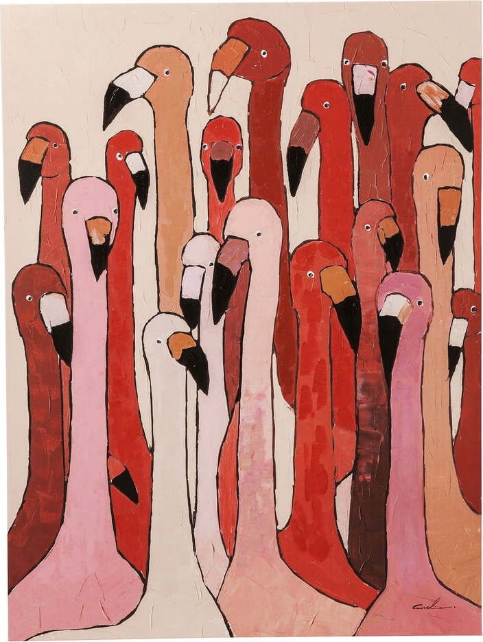 Obraz Kare Design Flamingo Meeting