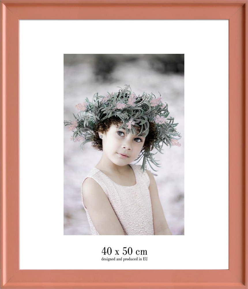 Oranžový nástěnný rámeček Styler Malaga