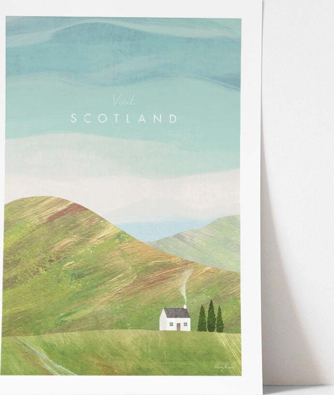 Plakát Travelposter Scotland