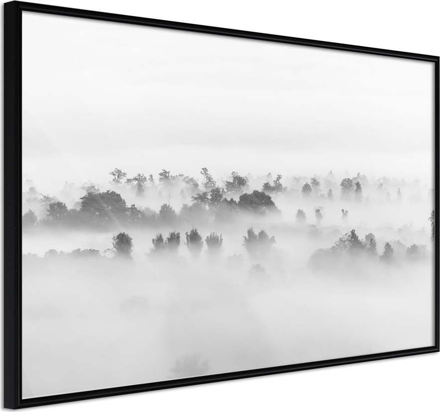 Plakát v rámu Artgeist Fog Over the Forest