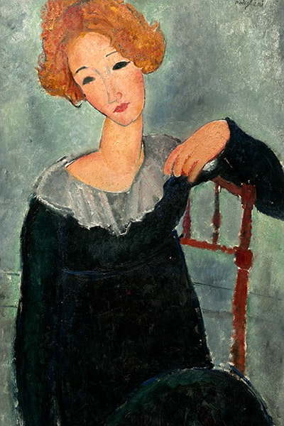 Reprodukce obrazu Amedeo Modigliani - Woman with Red Hair