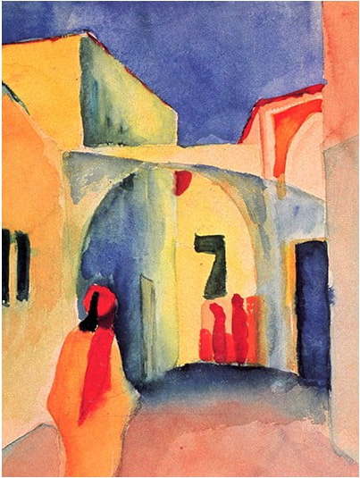 Reprodukce obrazu August Macke - A Glance Down an Alley