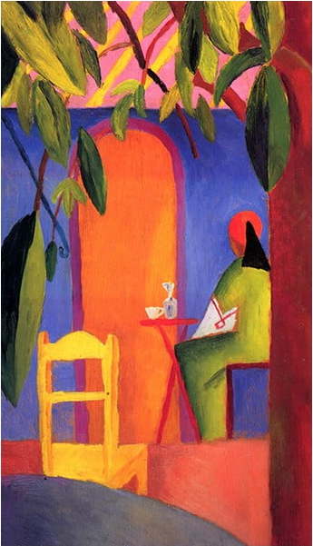 Reprodukce obrazu August Macke - Turkish Cafe II