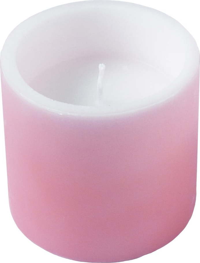 Růžová svíčka Unipar Outdoor