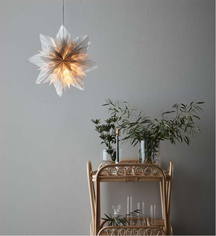 Šedá vánoční závěsná světelná dekorace Markslöjd Neela