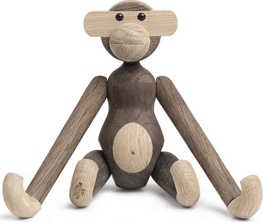 Soška z masivního dubového dřeva Kay Bojesen Denmark Monkey Kay Bojesen Denmark