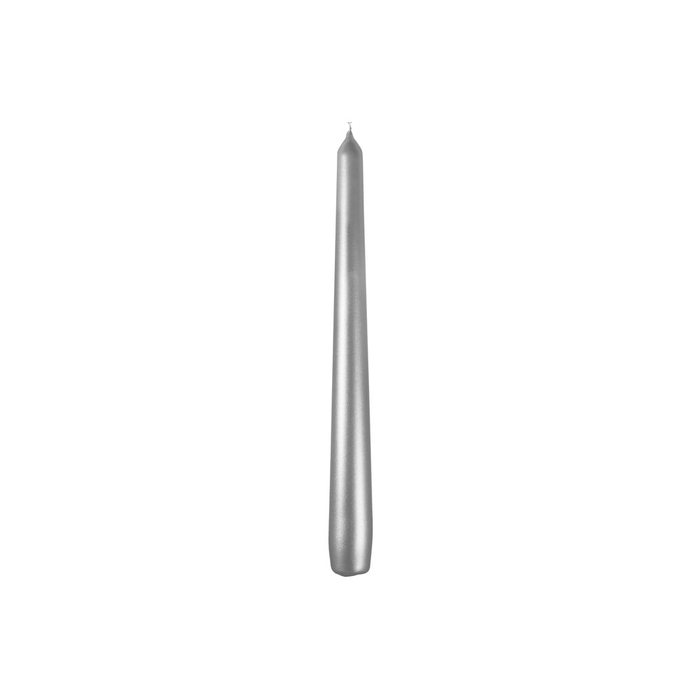 Sada 4 svíček ve stříbrné barvě Unipar Metallic
