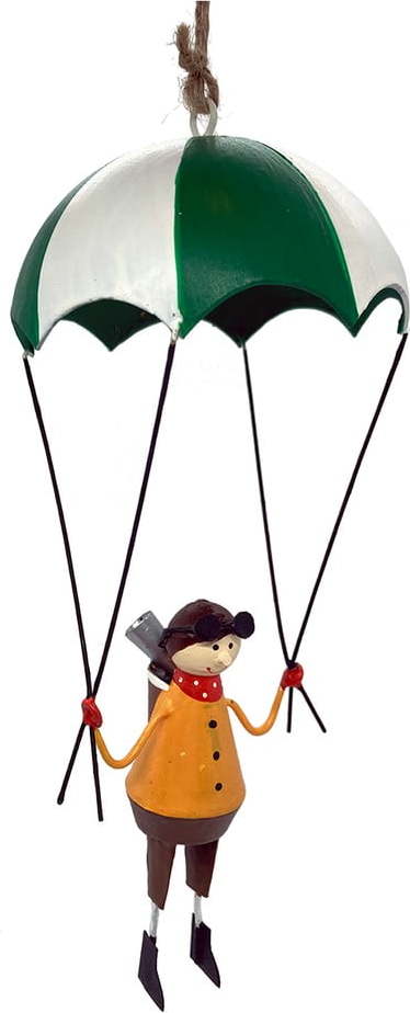 Vánoční závěsná dekorace G-Bork Pilot in Parachute G-Bork