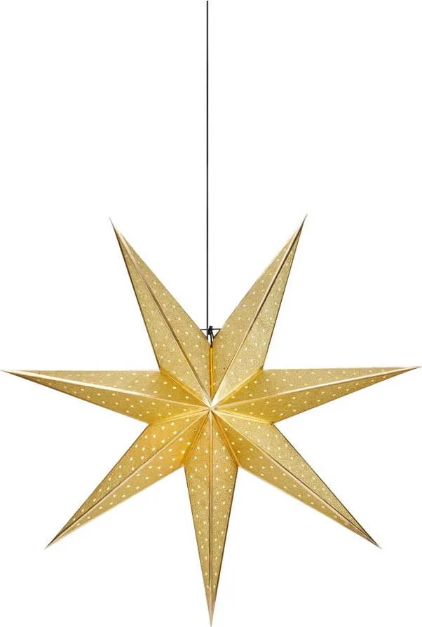 Vánoční závěsná dekorace ve zlaté barvě Markslöjd Glitter, délka 75 cm
