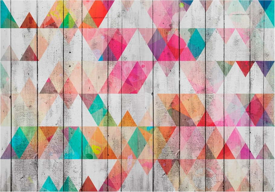 Velkoformátová tapeta Artgeist Rainbow Triangles